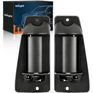 Nilight Extended Cab Door Handle Left Driver & Right Passenger Rear Car Door Handles Compatible with 1999 00 01 02 03 04 05 06 2007 Chevy Silverado GMC Sierra 1500 2500 3500 Replace#15758171,15758172