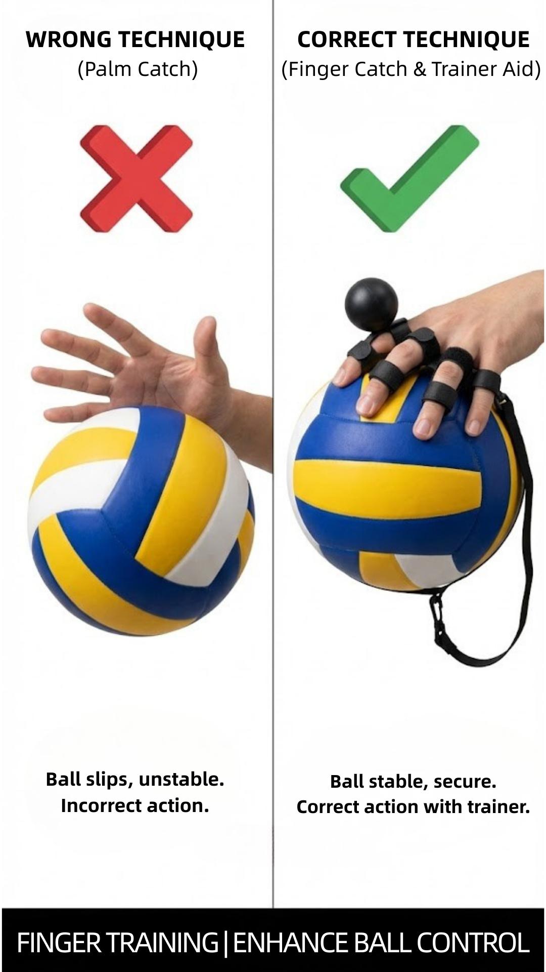 Volleyball Training Equipment Aid, Volleyball Training Rebounder Set, Solo Volleybal-l Trainer Improve Serving, Spiking, Passing for Beginners to Pros, Volleybal-l Gifts for Teen