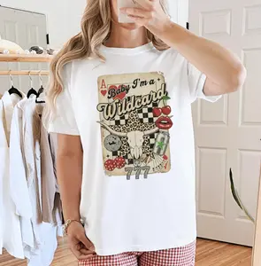 Baby I’m a Wildcard Vintage Vibe Sweatshirt or T-Shirt, DTG Printed