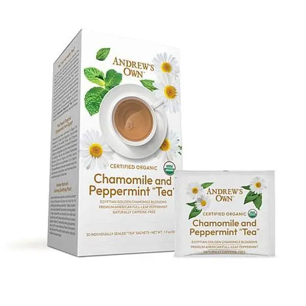Andrew Lessman Certified Organic Chamomile and Peppermint Tea - 60 Sachets