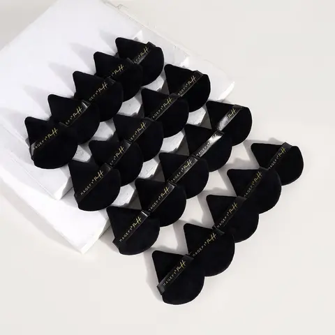 Triangle Shaped Powder Puff, 20pcs/set Soft Makeup Sponge Puff, Makeup Puffs, Powder Puffs For Face Powder, Professional Facial Makeup Tool for Women & Girls, Cosmetic Tool