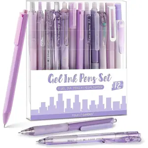 11 Pcs Purple Pen Set-1Pcs Purple Highlighter 11 Pcs Purple Pen Set-1Pcs Purple Highlighter