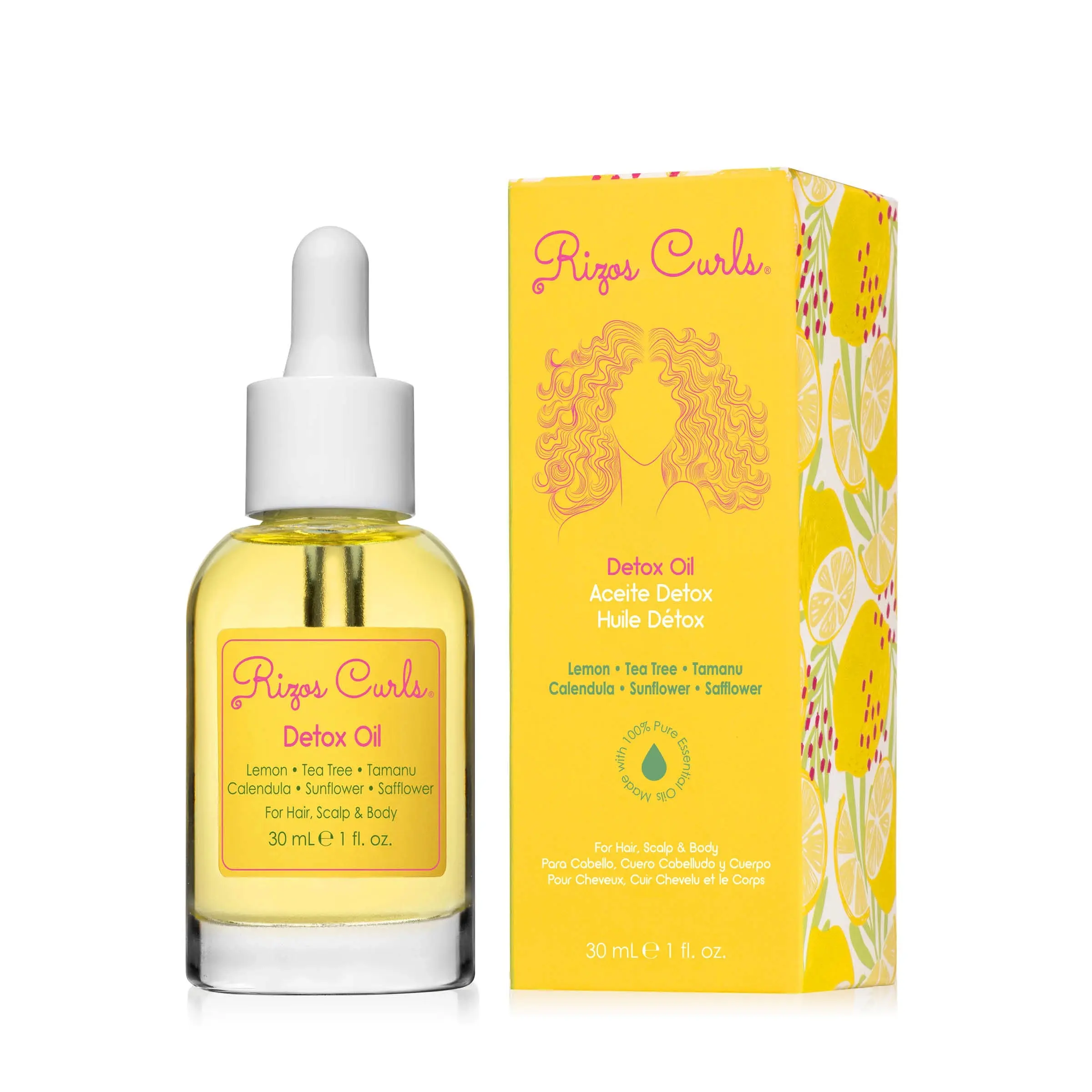 Detox Oil for Hair, Scalp & Body: Healing Tea Tree & Lemon for Scalp Health Detox Oil for Hair, Scalp & Body: Healing Tea Tree & Lemon for Scalp Health