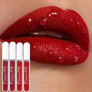 Cmaadu Liquid Matte Lipstick Set, Waterproof, Non-Sticky, Moisturizing, Fast-Drying, Long-Lasting, Shade, Suitable for All Skin Types, Cosmetic, Glossy, Hydrating, Lipgloss