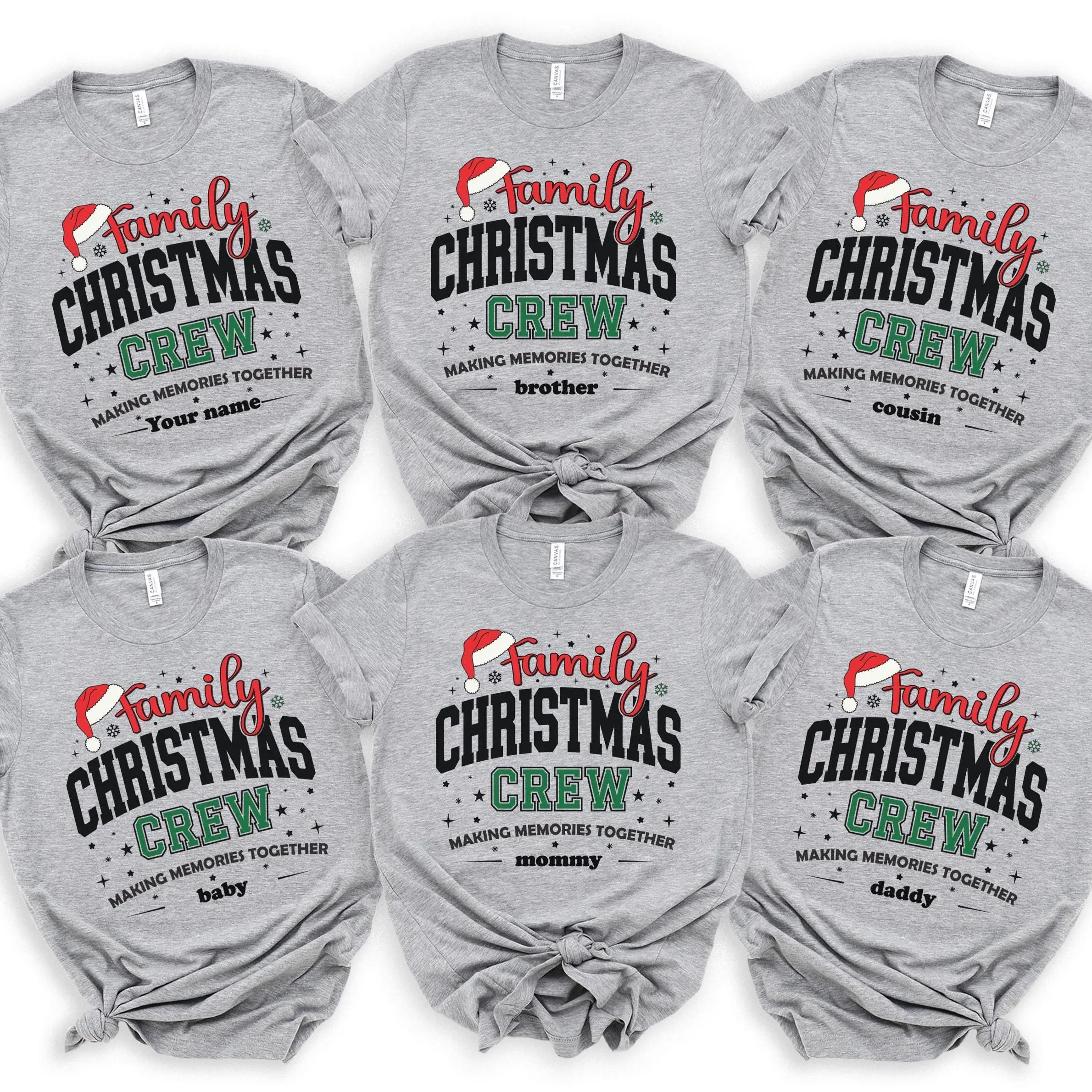 Holiday Matching shirts, Christmas Crew Making Memories Together Sweatshirt, Family Christmas Matching shirts, Christmas 2025 Shirt
