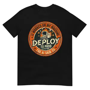 Deploy to Prod It Worked On My Machine AI Tech T-Shirt