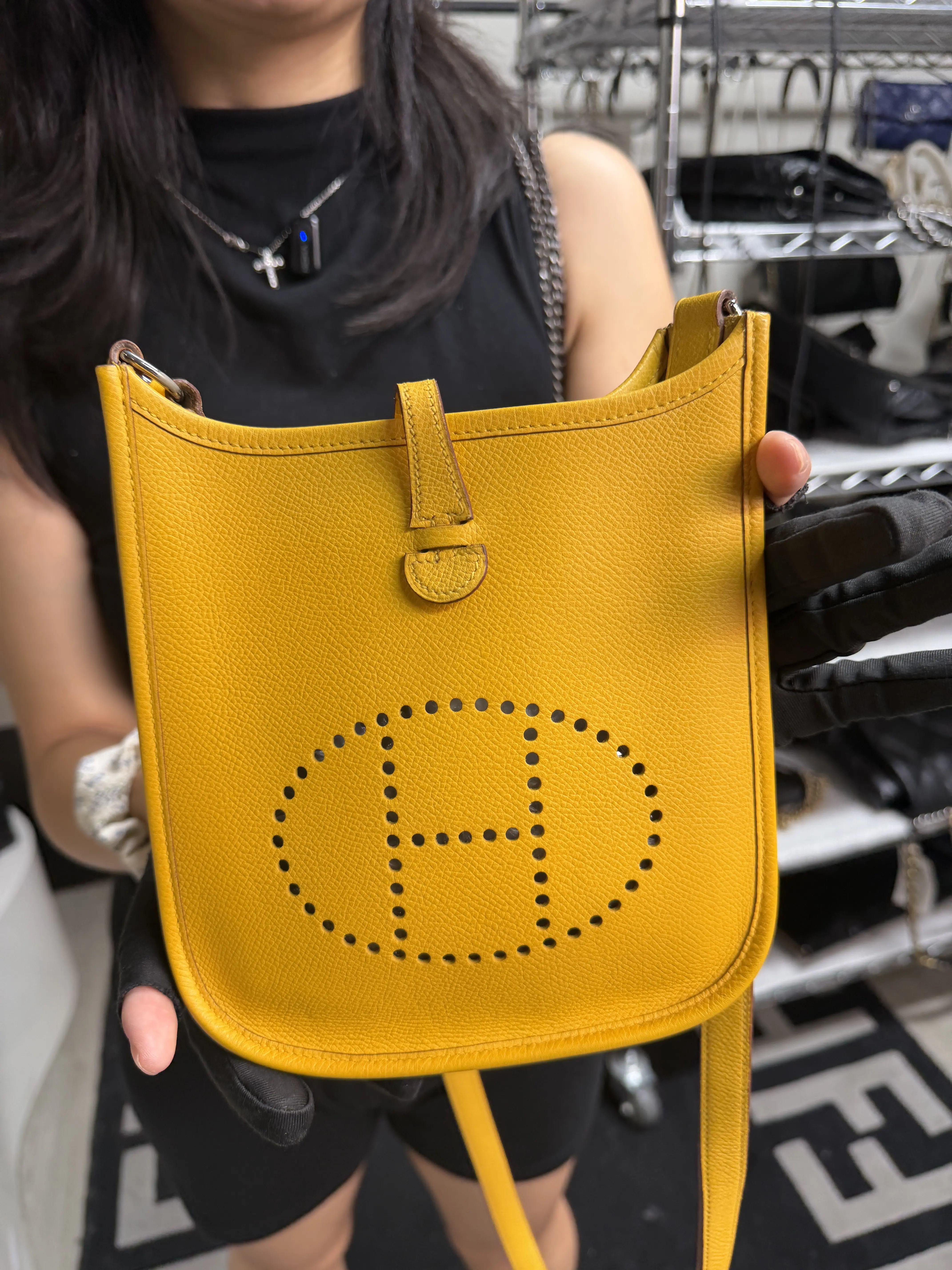 Pre-owned CHANEL hermes yellow epsom 04