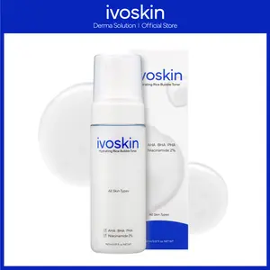 [IVOSKIN] Hydrating Rice Bubble Toner 150ml - Cloud-Like Foam for Sensitive Skin with Niacinamide & Rice Extract - Radiant, Pore Clear, Soothing Formula