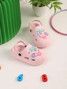 Summer New Solid Color Hole Shoes, Cute Thick Sole Anti-Slip Beach Vacation Sandals, Breathable Toddler Shoes, Boy Girl Indoor Outdoor Slippers