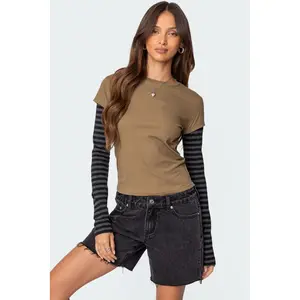 Eliana Layered Long Sleeve T Shirt