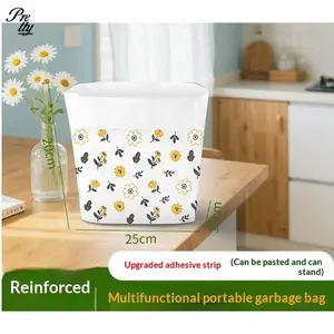 30PCS Car Trash Bag Self-Adhesive Disposable Plastic Car Cleaning Bin Bag Home Essentials Sentimental Cozy Y2K Funky Car Accessories