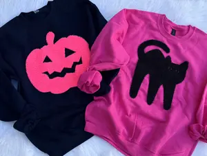 Fluffy Cat Halloween Sweatshirt