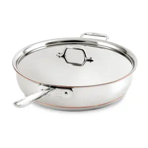 Copper Core 5-ply Bonded Cookware; Essential Pan; 6 quart