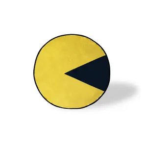 PAC-MAN Large Round Fleece Throw Blanket | 60-Inch Diameter