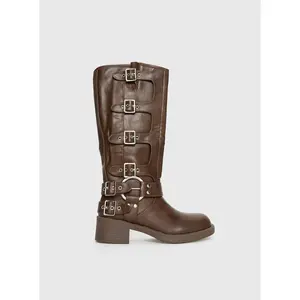 Buckle Down Boots Brown Buckle Down Boots Brown