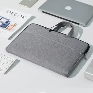 Laptop Sleeve Case with Handle, Slim Water-Resistant Notebook Carrying Bag for 13/14/15.6 Inch MacBook, Lightweight Computer Protector for Work & Travel