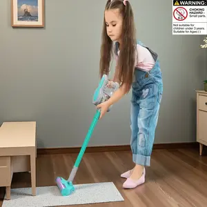 Kids Vacuum Cleaner Toy Set, Cleaning Playset, Interactive Handheld Electric Sweeper, Detachable Assembly, Christmas Gift for Boys & Girls