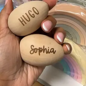 Personalized Wooden Easter Egg