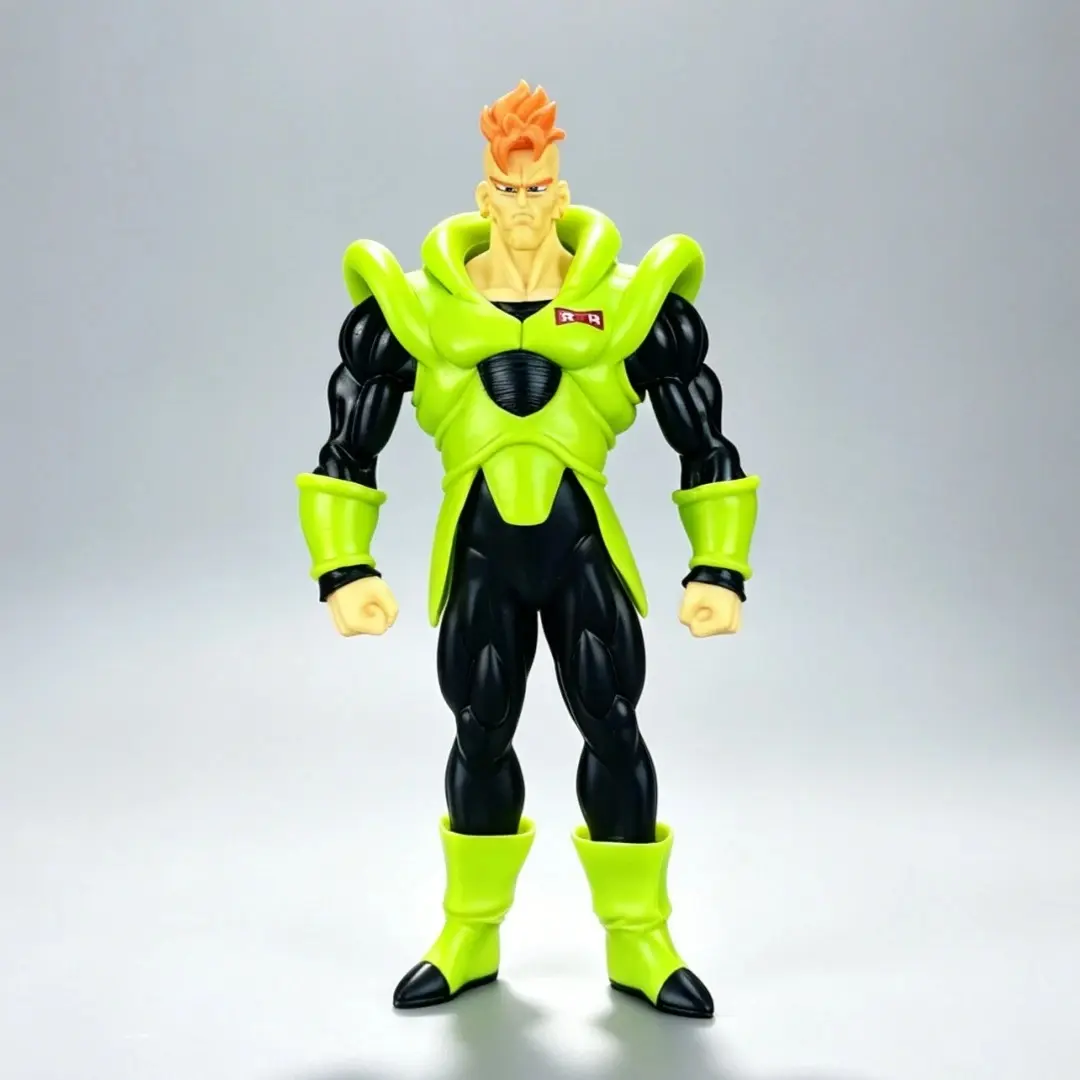 21cm/8.26inch Android 16 Red Ribbon Army PVC Statue Collectible Model Figure Anime DBZ Action Figure Toy Gift