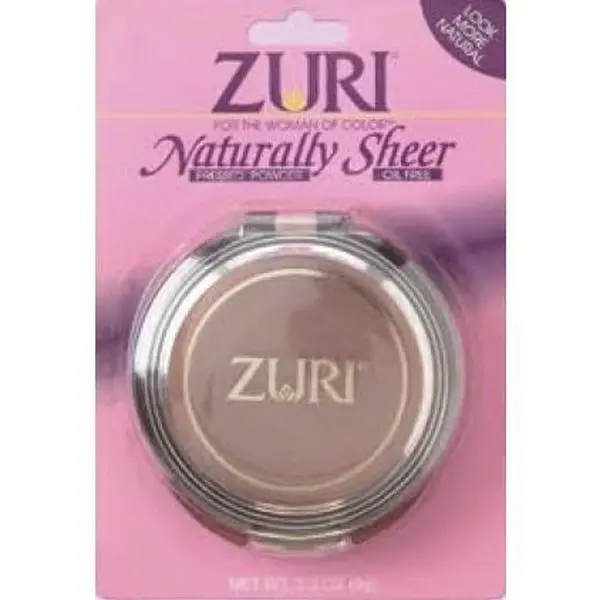 Zuri Naturally Sheer Pressed Powder - Mocha Cream, Bold Makeup Compact Powder, Flawless Oil-Control Formula for Combination Skin, Bold Makeup Powder