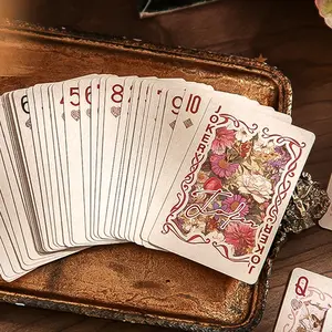 Paper Master Vintage Floral Theme Secret Garden Series Playing Cards, Retro Design, Perfect for Collectors & Gamers, Unique Gift Idea
