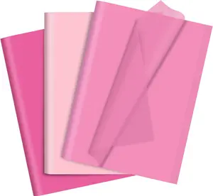 60 Sheets Tissue Paper for Gift Bags, Mixed Pink Wrapping Tissue Paper Bulk for Decoration DIY Art Crafts Birthday Wedding Packaging, 14 X 20 Inches