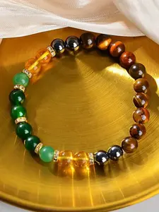 Chakra Healing Energy Bracelet, Volcanic Turquoise Yoga Balance Beads, Seven Chakras Crystal Bracelet, Spiritual Balance Jewelry Gift