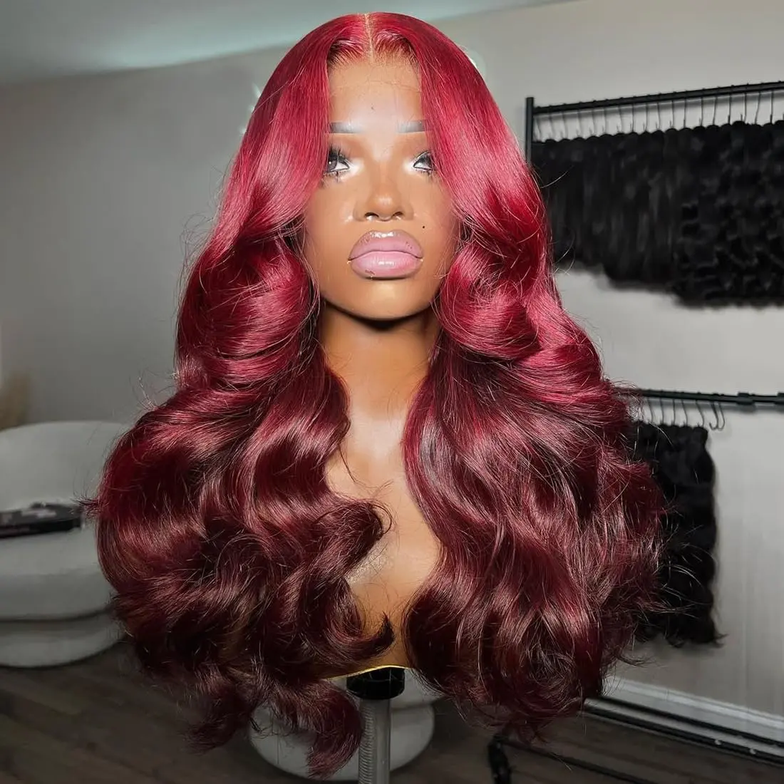 99j Burgundy Wig Human Hair 13x6 Body Wave Hd Thin Lace Front Wigs Human Hair Pre Plucked Glueless Wine Red Colored Lace Front Wigs for Women
