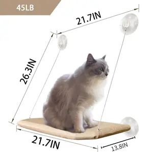 【Already have 10K favorites】Cat Window Perch，Easy to Assemble For Large Cats & Multi-Cat Homes，Cat Window Hammock – Mess-Free Waterproof Cats Window，Indoor Cat Seat,Suction Cup Pet Hanging Bed，Comfortable Sunbathing Lounger for Indoor Cats tiktokshopsprin