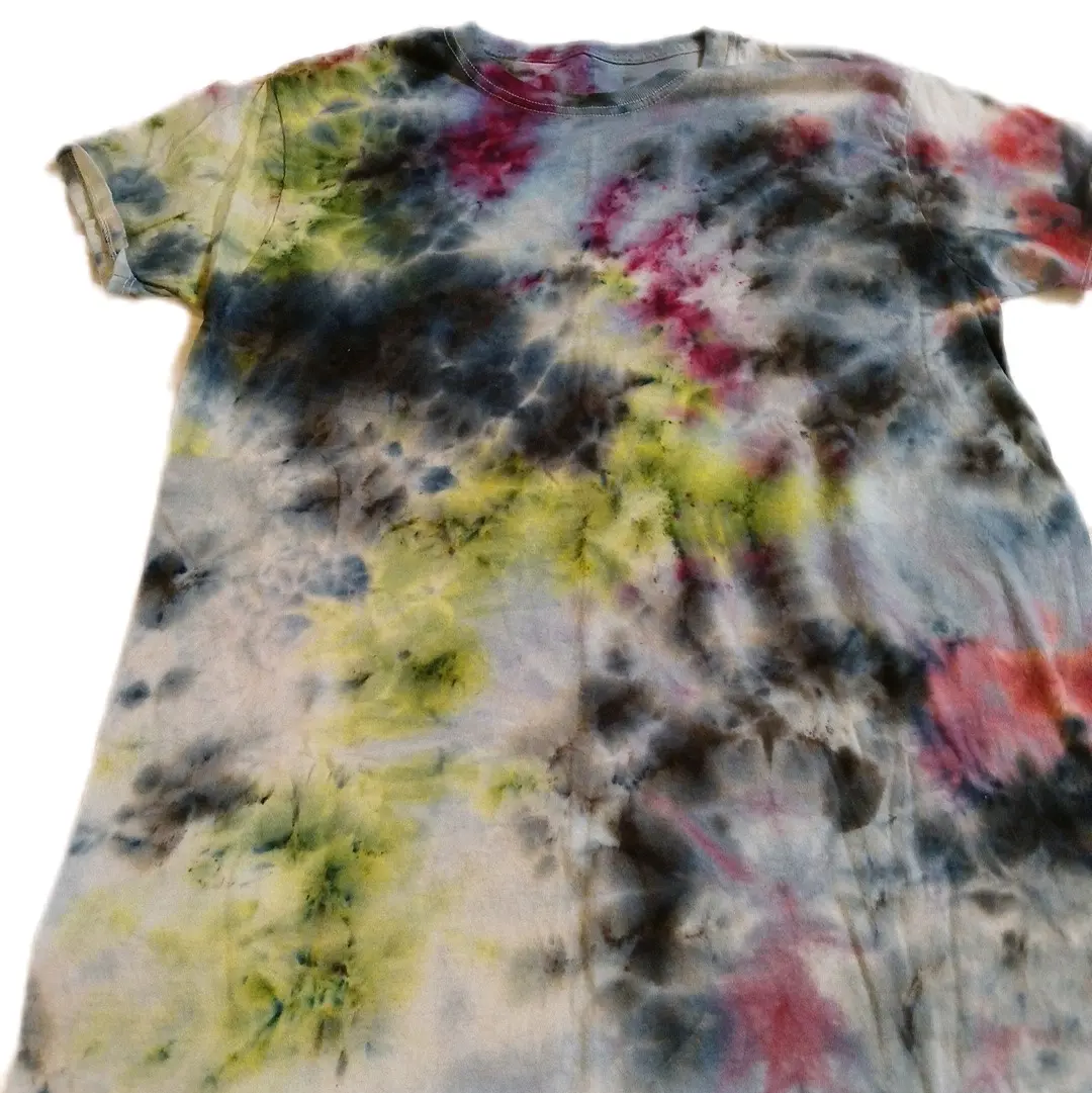 Medium  Colorful Scrunch 018 Unisex Tiedye T-shirt Adult Size Medium