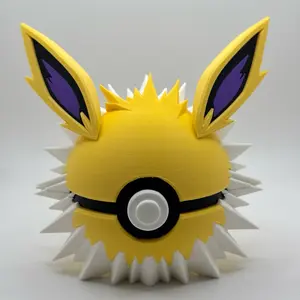 Decorative Jolteon Themed Pokeball for Fans of Pokemon