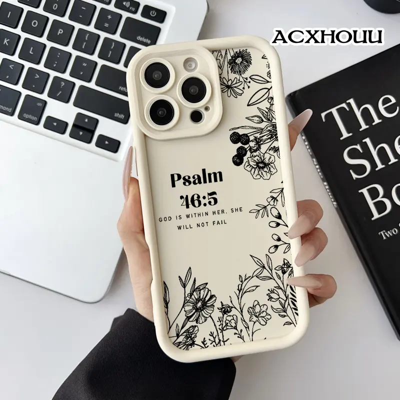Softcase for iPhone 17 16 E Pro Max 15 Plus 14 13 12 11 XS XR God Within Her Shockproof Silicone Lightweight Anti-Scratch Cover compatible with iPhone 13