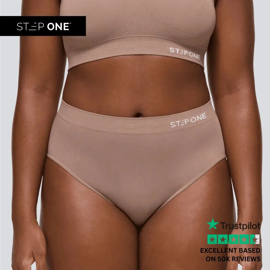 Women's Seamless Full Briefs in Stretch Bamboo Viscose, SmoothFit Breathable Underwear for All-Day Comfort - Ash Brown, Modern Briefs, Non-Slip Seamless Wire-Free Briefs