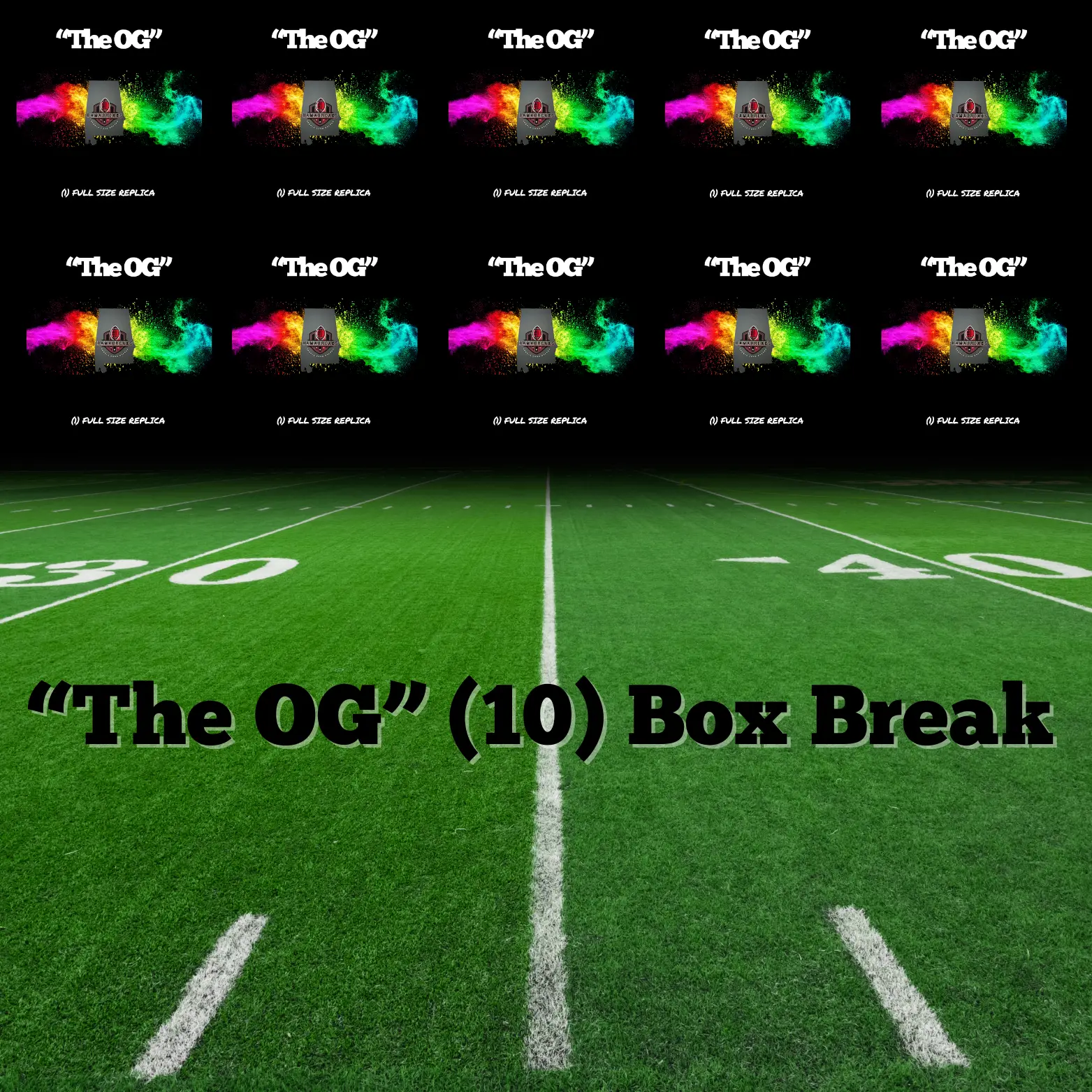 BamaBreaks (10) Box Full Size Memorabilia Break (Score Holloween Pack)