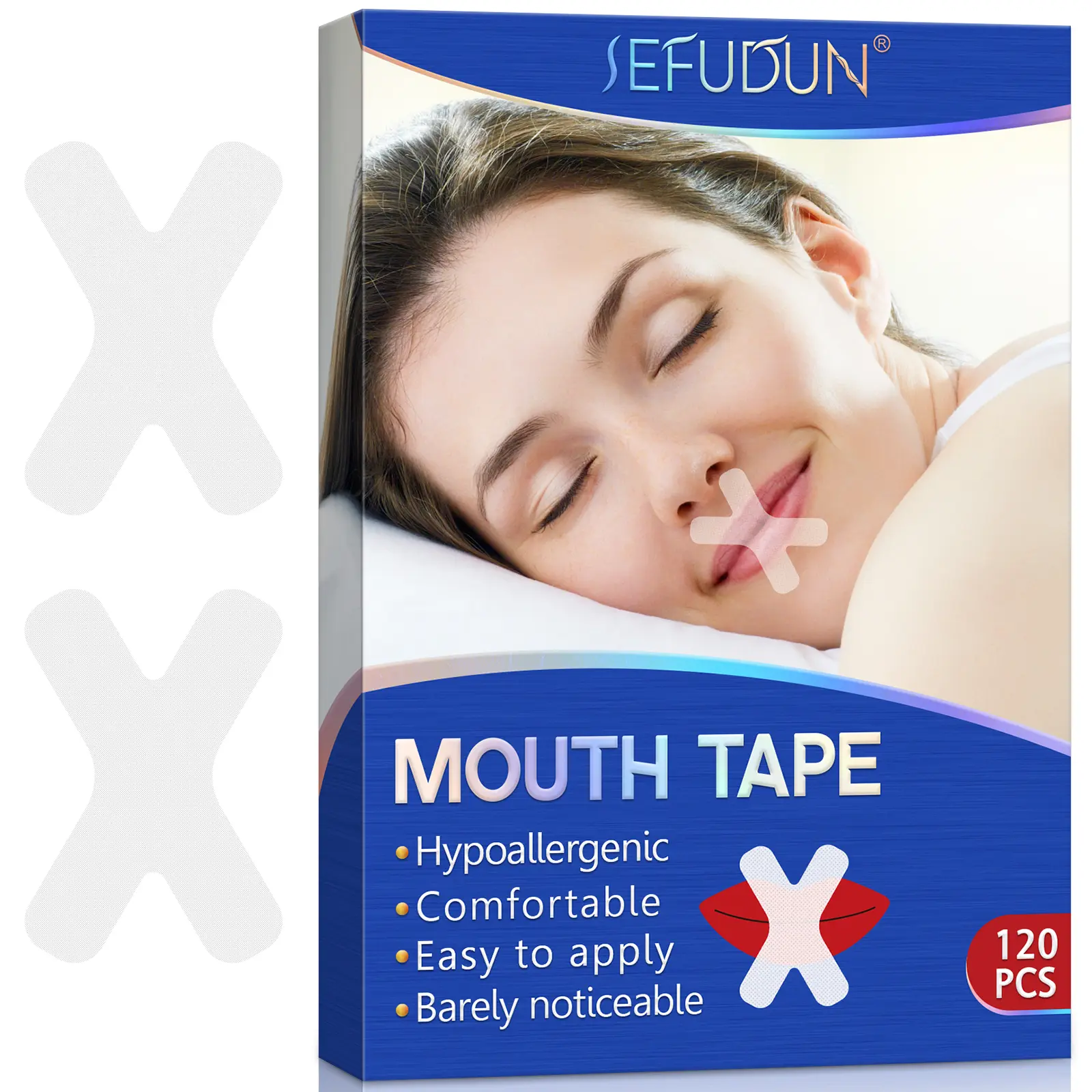 SEFUDUN Mouth Tape for Sleeping 120 Pcs - Sleep Mouth Strips 120 Pcs