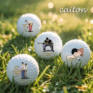 Caiton 1/4pcs Funny Golf Balls Gift Set, Hilarious Novelty Golf Ball Set for Men, Dad, Husband, Grandpa, Gag Golf Gifts for Birthday, Christmas, Father's Day, Retirement, White Elephant, Fun Golf Practice Accessories & Decor.
