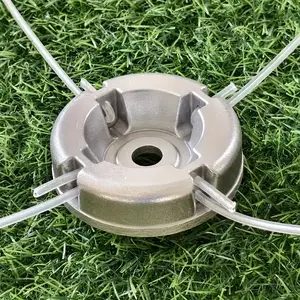 1pc Universal Aluminum Alloy Lawn Mower Head with Nylon Steel Lawn Mowing Line, Lawn Mower Replacement Parts