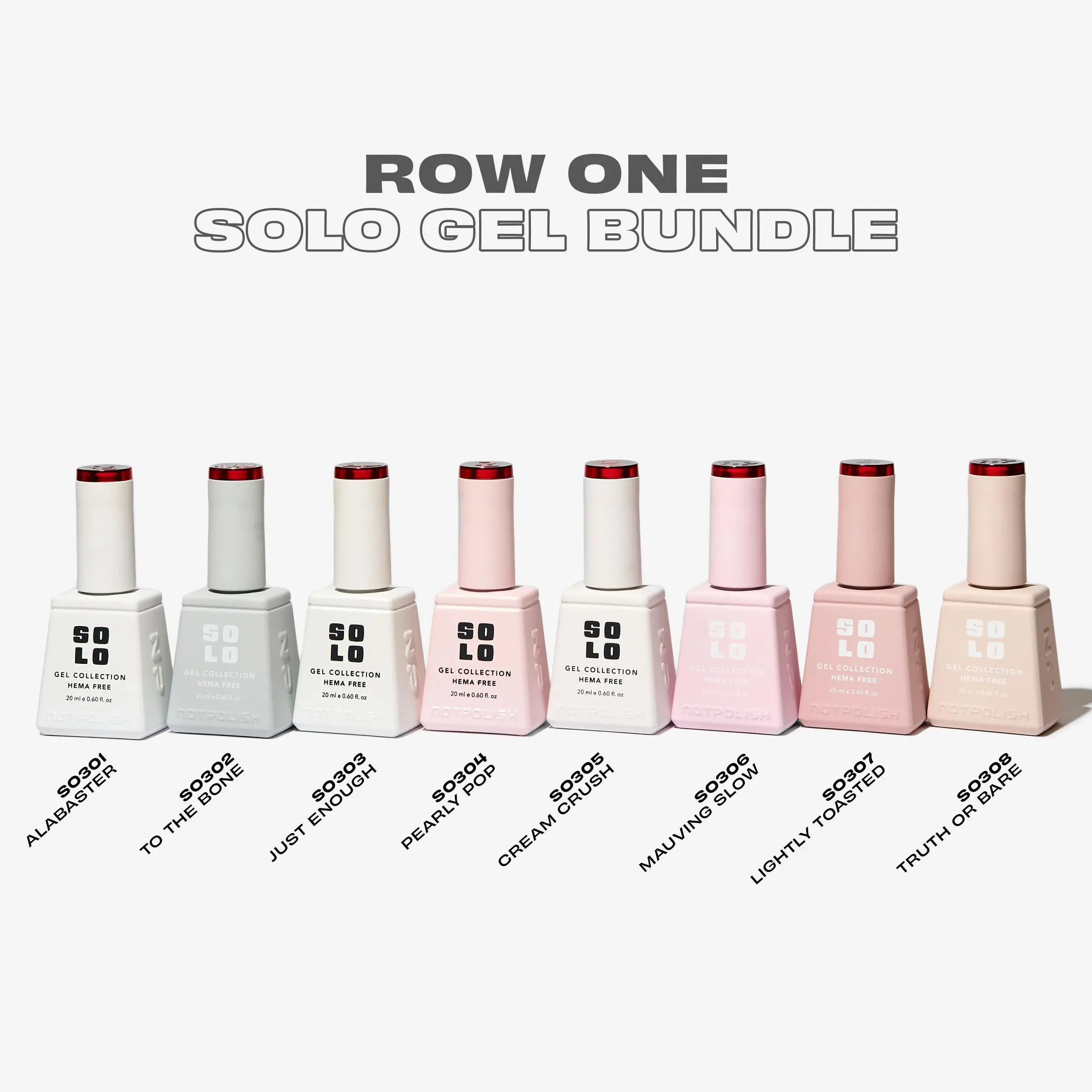 NOTPOLISH SOLO BY ROW BUNDLES 8PC NOTPOLISH SOLO BY ROW BUNDLES 8PC