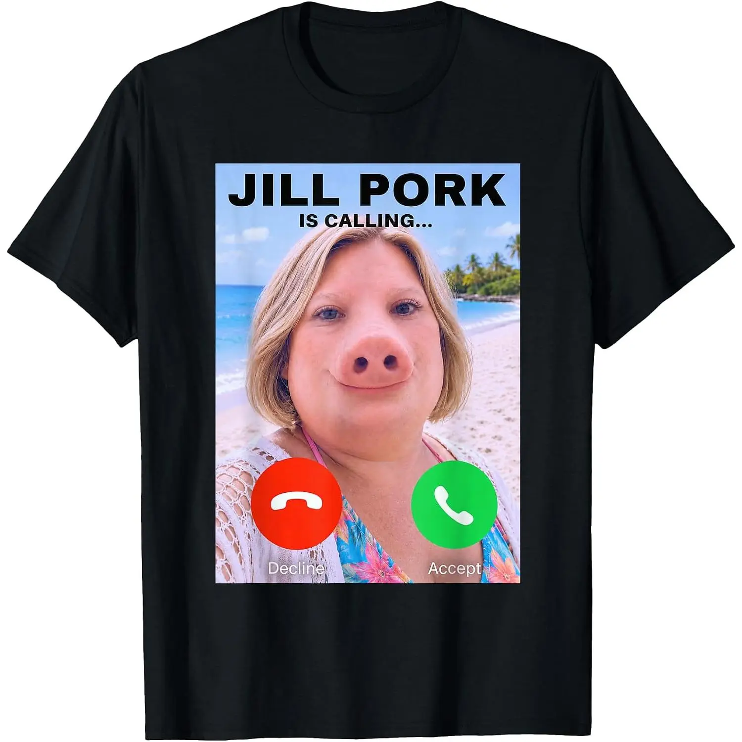 Jill Pork is Calling Funny Phone John Pork Shirt, Brainrot T-Shirt
