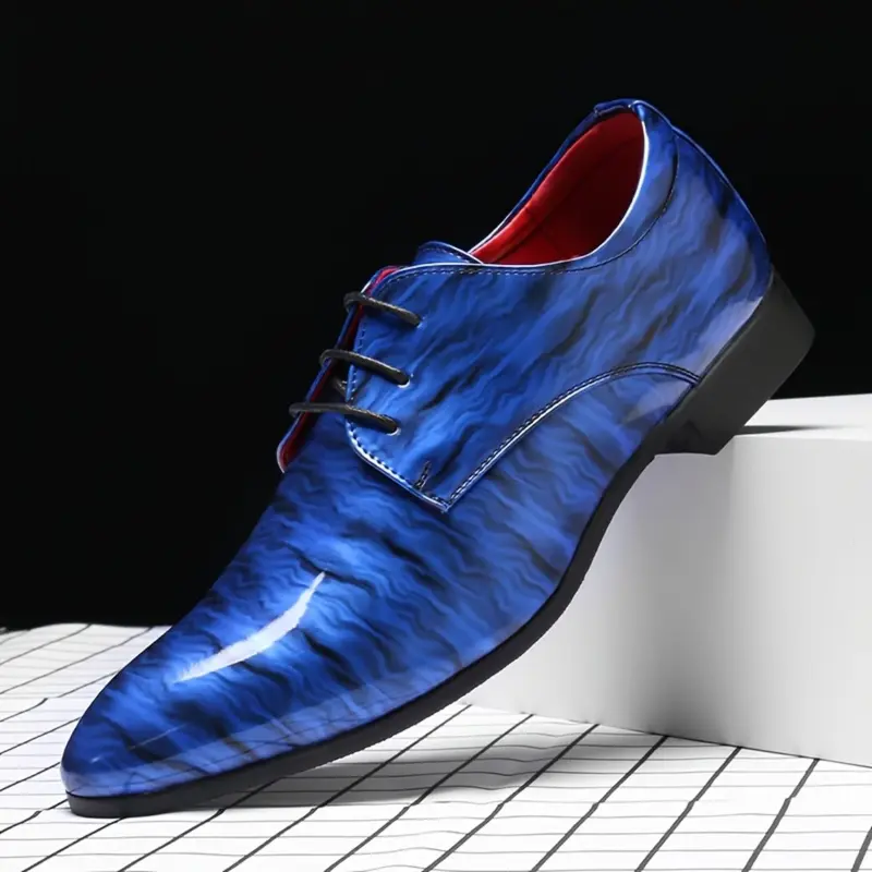 royal blue dress shoes mens - TikTok Shop