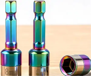 8mm Steel Ball Socket Bit High Torque Non Magnetic Chrome Vanadium Hex Tool for Automotive Mechanical Engineering Repairs(A)