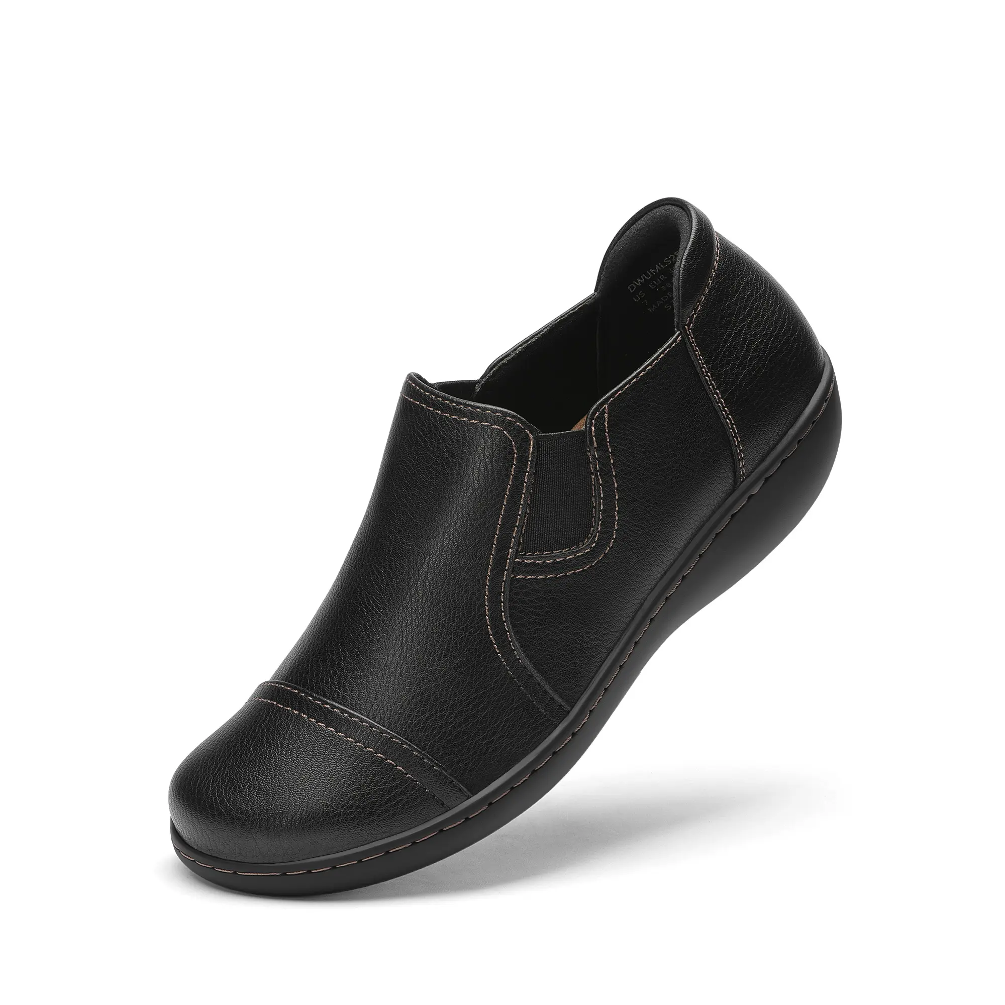 Dream Pairs Women's Business Casual Loafers with Contoured Arch Support, Lightweight Breathable Slip-On Flats from Recycled Fabric for Work, Work Wear, 3D Contoured Arch Insole, Closed Toe, Workwear, Recycled Fabrics, Long Hours, Daily Walking, Environmen