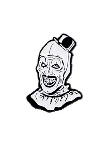 Horror Movie Skull Brooch, Vintage Punk Zinc Alloy Badge, Fashion Halloween Party Accessory, Unisex Trendy Jewelry Charm