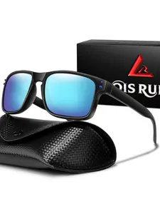 Classic Rectangular Polarized Sunglasses, Stylish UV Protection Glasses, High Quality Sunglasses, Square Frame, Comfortable for Daily Use, Perfect for Outdoor Activities, Tinted Lens Sunglasses