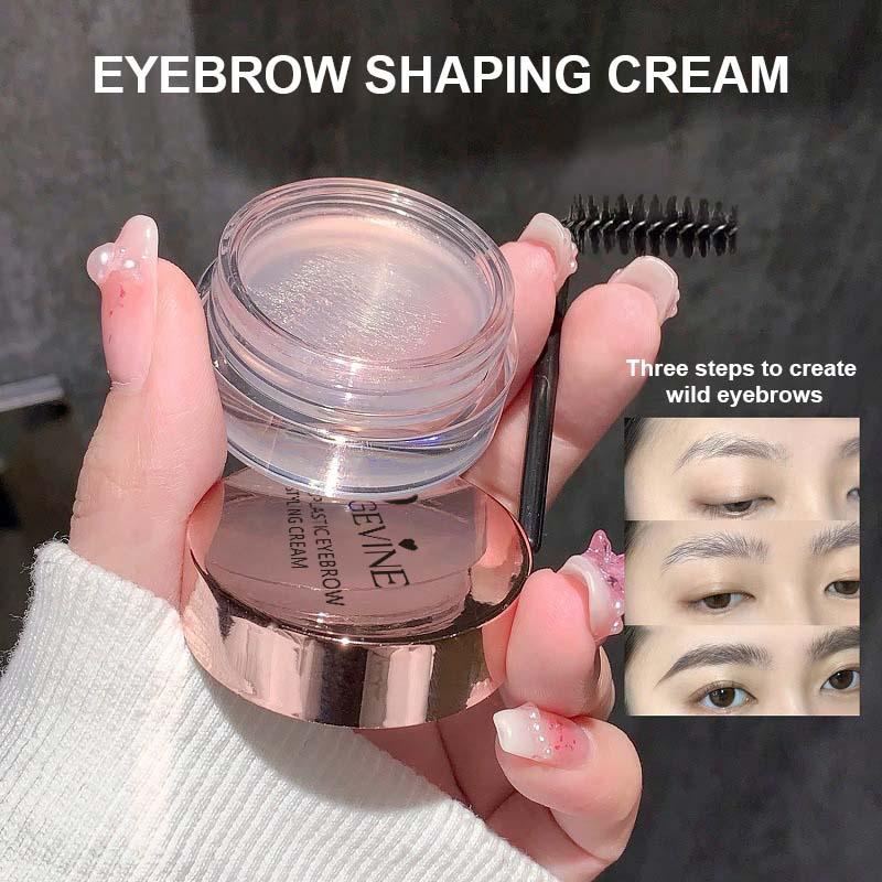 Stereoplastic Eyebrow Setting Cream Lasting Quick Dry Eyebrow Gel Wild Eyebrow Setting Cream Clear Brow Styling Gel Wax Transparent Lightweight Long Lasting Hold for Effortless Brows Flawless Makeup Surprise Cosmetic