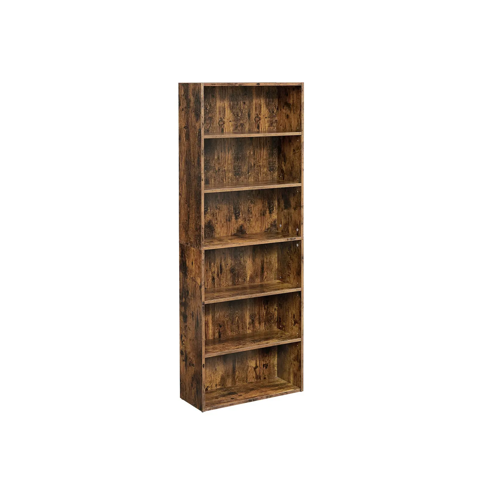 VASAGLE Bookshelf, 23.6 Inches Wide, 6-Tier Open Bookcase with Adjustable Storage Shelves, Floor Standing Unit