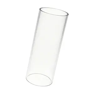 FixtureDisplays® Clear Acrylic Tube 2" (nominal) Diameter (1.9685" exact outside dim) x 6" Long, 5/64" (2mm) Wall Open Ended  15137-6"-4PK-NF