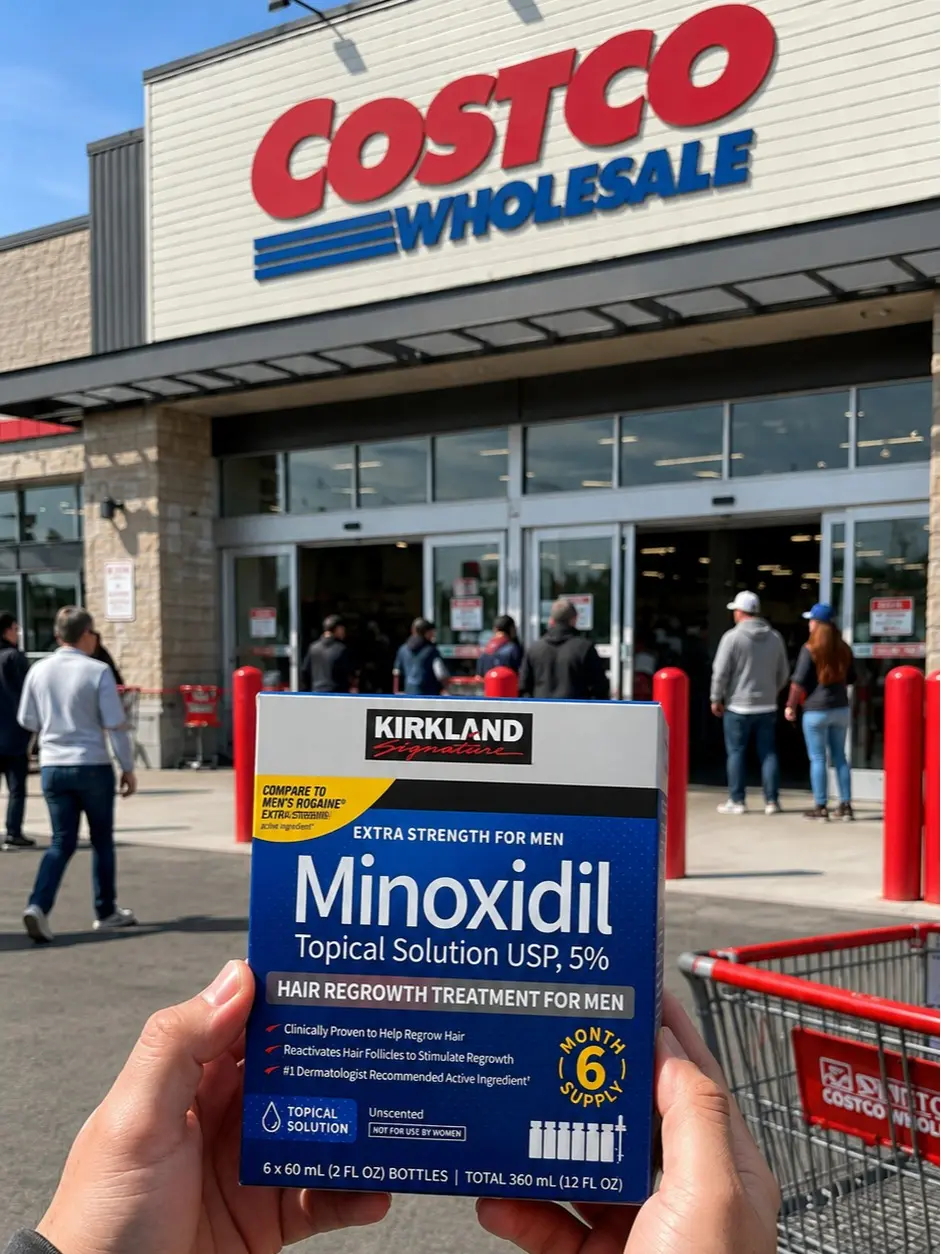 Costco in stock｜Kirkland Minoxidil Beard Growth & Hair Loss Prevention Kit, Hair Care Treatment with Derma Roller & Dropper