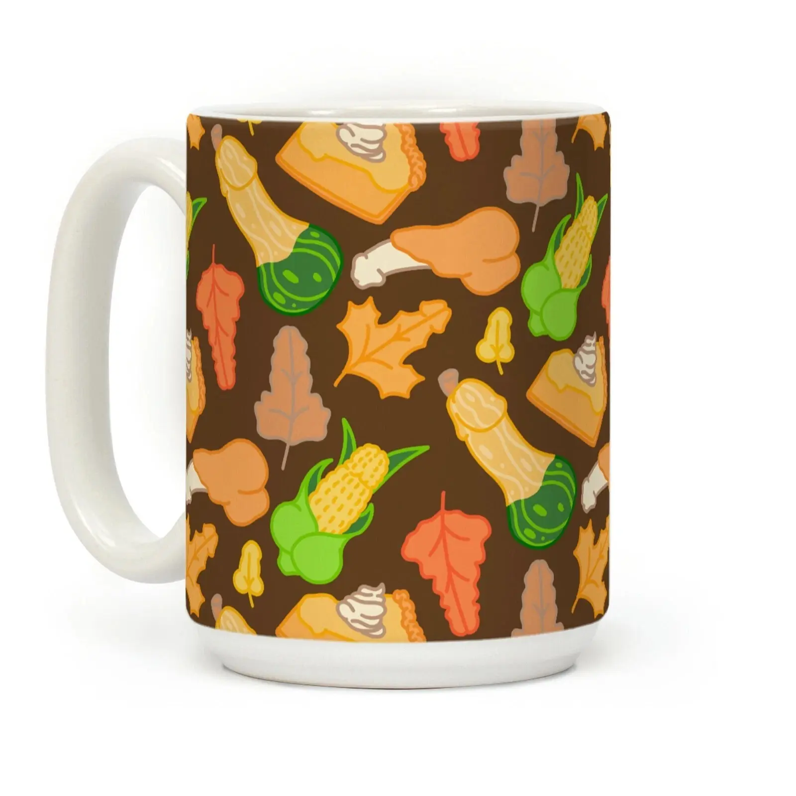 [Sale off up to 50%] Thanksgiving Peens Pattern Coffee Mug 11oz-15oz, Funny Coffee Mug, Gifts For Her