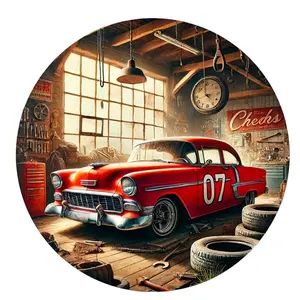 2D Flat Printing, Fun And Humorous Quotes Retro Round Metal Sign - Vintage Classic Car Theme, Room Decoration, 8"X8" Retro Style Round Metal Sign - Perfect for Home Decor, Living Room, Garage, Kitchen